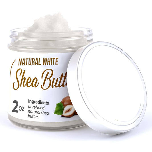Shea Butter Organic Creamy Pure Raw Unrefined African Shea, Skin Nourishment,Eczema, Stretch Marks For Face Body and Hair Travel Size by Romeriza...