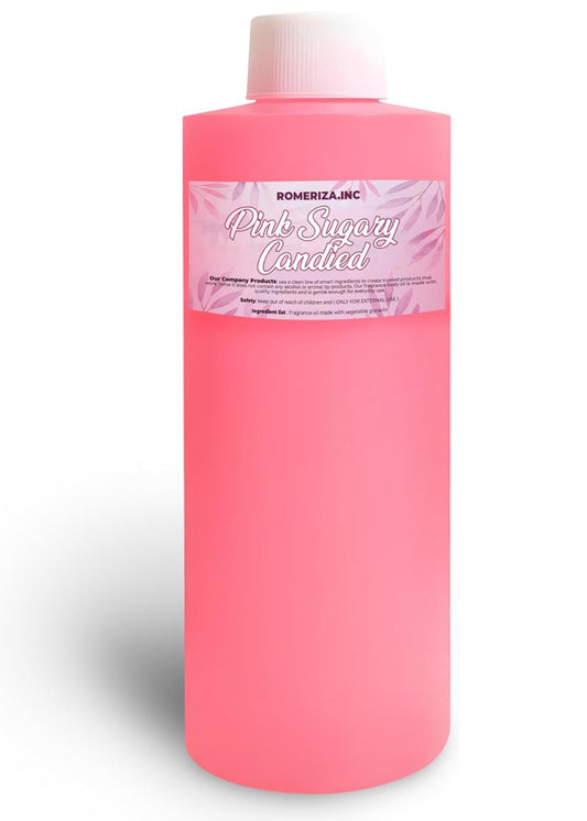 Pink Sugary Candied Fragrance Body Oil Perfume For Women – In Plastic Bottle with Flip Cap